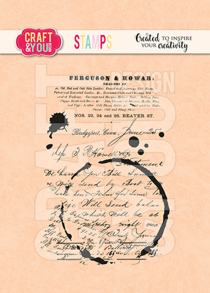 The Handwriting and Coffee Stain - Clear Stamp von - zum Schließen ins Bild klicken
